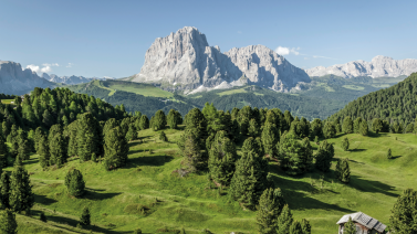 great view at the hiking hotel in Val Gardena