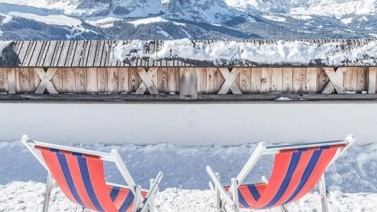 Liegestühle Dolomiten erleben Gröden Hotel