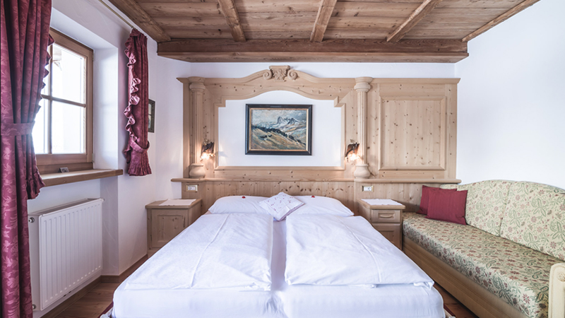 Romantische Zimmer Gröden Skiurlaub