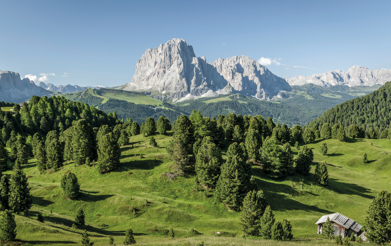 great view at the hiking hotel in Val Gardena